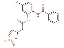 N-(2-{[(1,1-dioxido-2,3-dihydro-3-thienyl)acetyl]amino}-4-methylphenyl)benzamide
