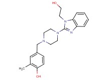 4-({4-[1-(2-hydroxyethyl)-1H-benzimidazol-2-yl]piperazin-1-yl}methyl)-2-methylphenol