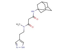 N'-1-adamantyl-N-methyl-N-[2-(1H-pyrazol-4-yl)ethyl]malonamide