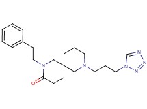 2-(2-phenylethyl)-8-[3-(1H-tetrazol-1-yl)propyl]-2,8-diazaspiro[5.5]undecan-3-one