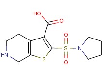 2-(pyrrolidin-1-ylsulfonyl)-4,5,6,7-tetrahydrothieno[2,3-c]pyridine-3-carboxylic acid
