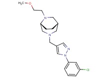 (1S*,5R*)-3-{[1-(3-chlorophenyl)-1H-pyrazol-4-yl]methyl}-6-(2-methoxyethyl)-3,6-diazabicyclo[3.2.2]nonane