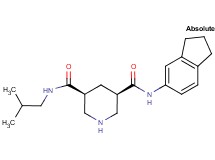 (3R,5S)-N-(2,3-dihydro-1H-inden-5-yl)-N'-isobutyl-3,5-piperidinedicarboxamide