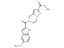 methyl 5-[(5-methoxy-1H-indol-2-yl)carbonyl]-4,5,6,7-tetrahydropyrazolo[1,5-a]pyrazine-2-carboxylate