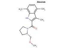 2-{[(2S)-2-(methoxymethyl)-1-pyrrolidinyl]carbonyl}-3,4,7-trimethyl-1H-indole