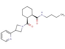 (1R*,2S*)-N-butyl-2-{[3-(2-pyridinyl)-1-azetidinyl]carbonyl}cyclohexanecarboxamide