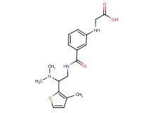 {[3-({[2-(dimethylamino)-2-(3-methyl-2-thienyl)ethyl]amino}carbonyl)phenyl]amino}acetic acid