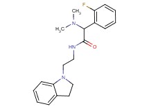 N-[2-(2,3-dihydro-1H-indol-1-yl)ethyl]-2-(dimethylamino)-2-(2-fluorophenyl)acetamide