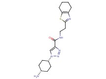 1-(cis-4-aminocyclohexyl)-N-[2-(4,5,6,7-tetrahydro-1,3-benzothiazol-2-yl)ethyl]-1H-1,2,3-triazole-4-carboxamide