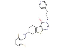 7-[(2,6-difluorobenzyl)amino]-3-[3-(4-pyridinyl)propyl]-5,6,7,8-tetrahydro[1]benzothieno[2,3-d]pyrimidin-4(3H)-one