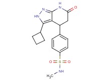 4-(3-cyclobutyl-6-oxo-4,5,6,7-tetrahydro-2H-pyrazolo[3,4-b]pyridin-4-yl)-N-methylbenzenesulfonamide
