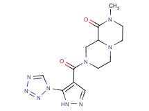 2-methyl-8-{[5-(1H-tetrazol-1-yl)-1H-pyrazol-4-yl]carbonyl}hexahydro-2H-pyrazino[1,2-a]pyrazin-1(6H)-one