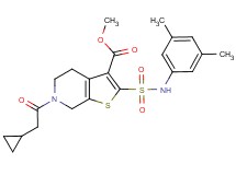 methyl 6-(cyclopropylacetyl)-2-{[(3,5-dimethylphenyl)amino]sulfonyl}-4,5,6,7-tetrahydrothieno[2,3-c]pyridine-3-carboxylate