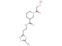 1-(methoxyacetyl)-N-[2-(5-methyl-1,3,4-thiadiazol-2-yl)ethyl]-3-piperidinecarboxamide