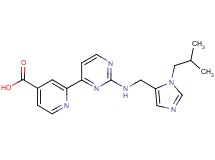2-(2-{[(1-isobutyl-1H-imidazol-5-yl)methyl]amino}pyrimidin-4-yl)isonicotinic acid