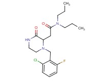 2-[1-(2-chloro-6-fluorobenzyl)-3-oxo-2-piperazinyl]-N,N-dipropylacetamide