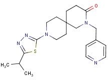 9-(5-isopropyl-1,3,4-thiadiazol-2-yl)-2-(pyridin-4-ylmethyl)-2,9-diazaspiro[5.5]undecan-3-one