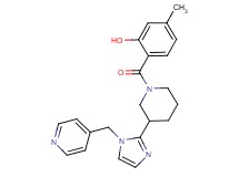 5-methyl-2-({3-[1-(pyridin-4-ylmethyl)-1H-imidazol-2-yl]piperidin-1-yl}carbonyl)phenol