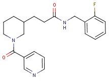 N-(2-fluorobenzyl)-3-[1-(3-pyridinylcarbonyl)-3-piperidinyl]propanamide