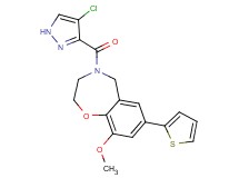 4-[(4-chloro-1H-pyrazol-3-yl)carbonyl]-9-methoxy-7-(2-thienyl)-2,3,4,5-tetrahydro-1,4-benzoxazepine