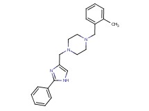 1-(2-methylbenzyl)-4-[(2-phenyl-1H-imidazol-4-yl)methyl]piperazine bis(trifluoroacetate)