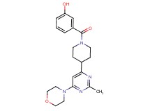 3-({4-[2-methyl-6-(4-morpholinyl)-4-pyrimidinyl]-1-piperidinyl}carbonyl)phenol