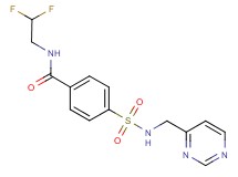 N-(2,2-difluoroethyl)-4-{[(4-pyrimidinylmethyl)amino]sulfonyl}benzamide