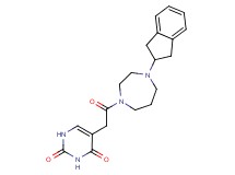 5-{2-[4-(2,3-dihydro-1H-inden-2-yl)-1,4-diazepan-1-yl]-2-oxoethyl}-2,4(1H,3H)-pyrimidinedione