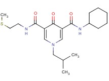 N-cyclohexyl-1-isobutyl-N'-[2-(methylthio)ethyl]-4-oxo-1,4-dihydro-3,5-pyridinedicarboxamide