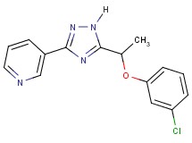 3-{5-[1-(3-chlorophenoxy)ethyl]-1H-1,2,4-triazol-3-yl}pyridine