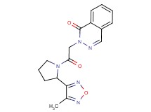 2-{2-[2-(4-methyl-1,2,5-oxadiazol-3-yl)-1-pyrrolidinyl]-2-oxoethyl}-1(2H)-phthalazinone