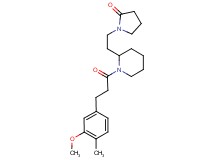 1-(2-{1-[3-(3-methoxy-4-methylphenyl)propanoyl]-2-piperidinyl}ethyl)-2-pyrrolidinone