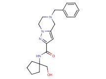5-benzyl-N-[1-(hydroxymethyl)cyclopentyl]-4,5,6,7-tetrahydropyrazolo[1,5-a]pyrazine-2-carboxamide