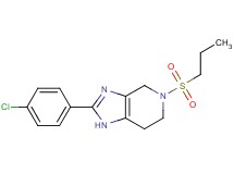 2-(4-chlorophenyl)-5-(propylsulfonyl)-4,5,6,7-tetrahydro-1H-imidazo[4,5-c]pyridine