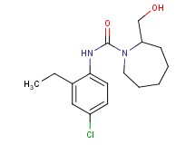 N-(4-chloro-2-ethylphenyl)-2-(hydroxymethyl)azepane-1-carboxamide