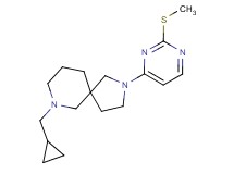 7-(cyclopropylmethyl)-2-[2-(methylthio)-4-pyrimidinyl]-2,7-diazaspiro[4.5]decane