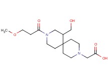 [7-(hydroxymethyl)-9-(3-methoxypropanoyl)-3,9-diazaspiro[5.5]undec-3-yl]acetic acid