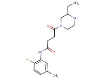 4-(3-ethylpiperazin-1-yl)-N-(2-fluoro-5-methylphenyl)-4-oxobutanamide