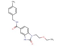 1-(2-ethoxyethyl)-N-(4-methylbenzyl)-2-oxo-2,3-dihydro-1H-benzimidazole-5-carboxamide