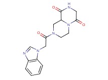 8-(1H-benzimidazol-1-ylacetyl)tetrahydro-2H-pyrazino[1,2-a]pyrazine-1,4(3H,6H)-dione