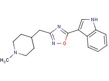 3-{3-[(1-methylpiperidin-4-yl)methyl]-1,2,4-oxadiazol-5-yl}-1H-indole