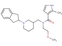 N-{[1-(2,3-dihydro-1H-inden-2-yl)piperidin-3-yl]methyl}-N-(2-methoxyethyl)-2-methyl-1H-pyrrole-3-carboxamide