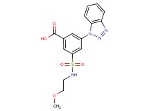 3-(1H-1,2,3-benzotriazol-1-yl)-5-{[(2-methoxyethyl)amino]sulfonyl}benzoic acid