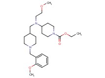 ethyl 4-[{[1-(2-methoxybenzyl)-4-piperidinyl]methyl}(2-methoxyethyl)amino]-1-piperidinecarboxylate