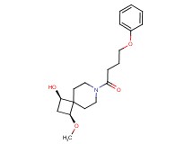 (1R*,3S*)-3-methoxy-7-(4-phenoxybutanoyl)-7-azaspiro[3.5]nonan-1-ol