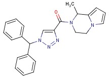2-{[1-(diphenylmethyl)-1H-1,2,3-triazol-4-yl]carbonyl}-1-methyl-1,2,3,4-tetrahydropyrrolo[1,2-a]pyrazine