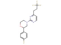 2-(4-fluorophenyl)-4-[4-(3,3,3-trifluoropropyl)pyrimidin-2-yl]morpholine