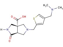 (3aR*,6aS*)-5-({4-[(dimethylamino)methyl]-2-thienyl}methyl)-1-oxohexahydropyrrolo[3,4-c]pyrrole-3a(1H)-carboxylic acid