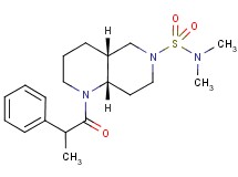 (4aR*,8aS*)-N,N-dimethyl-1-(2-phenylpropanoyl)octahydro-1,6-naphthyridine-6(2H)-sulfonamide