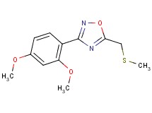 3-(2,4-dimethoxyphenyl)-5-[(methylthio)methyl]-1,2,4-oxadiazole